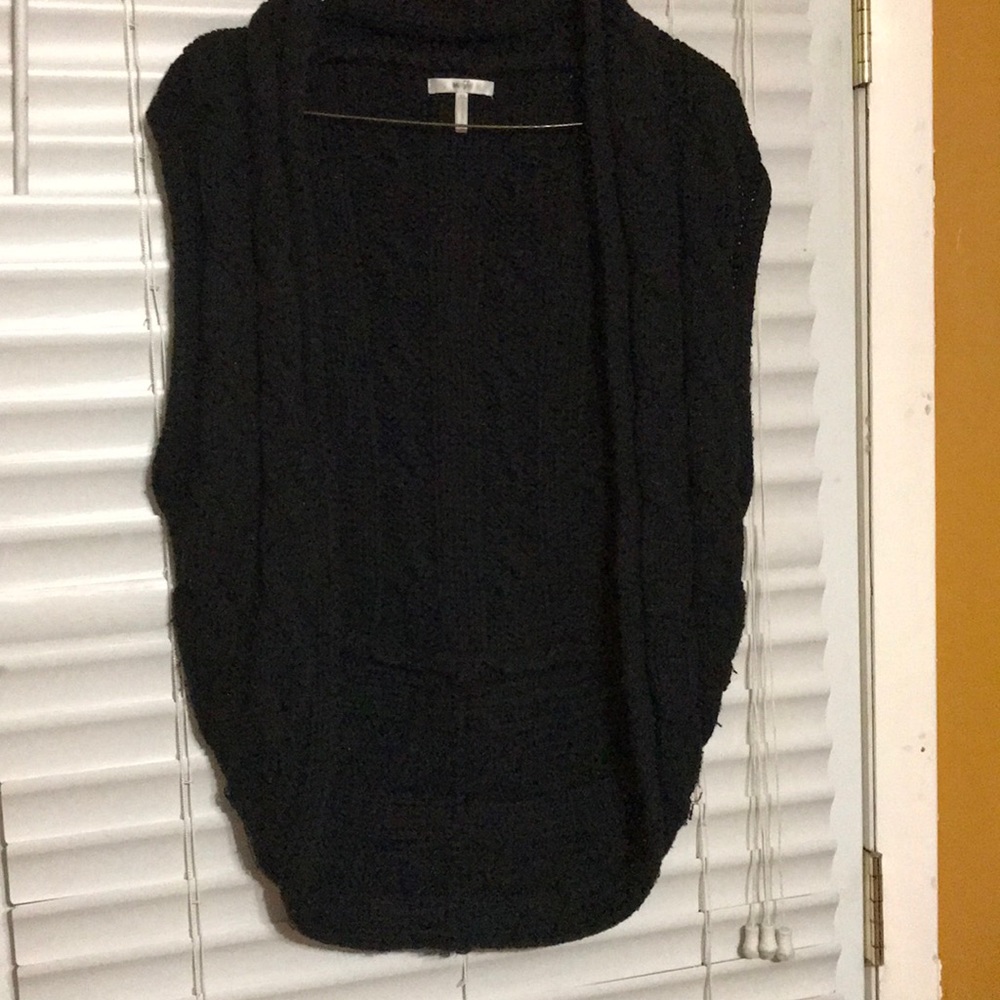 Black sweater vest